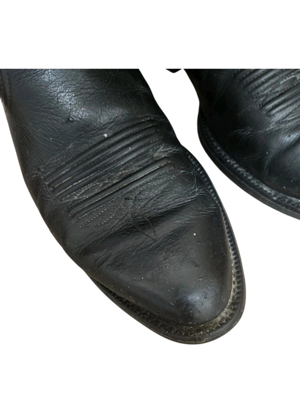 Ariat Heritage Boots 10002218 Mens 10EE Black Leather R Toe Cowboy Western - Picture 9 of 14